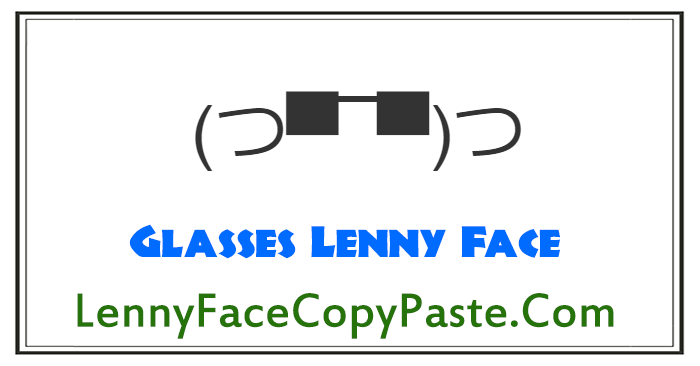 Glasses Lenny Faces