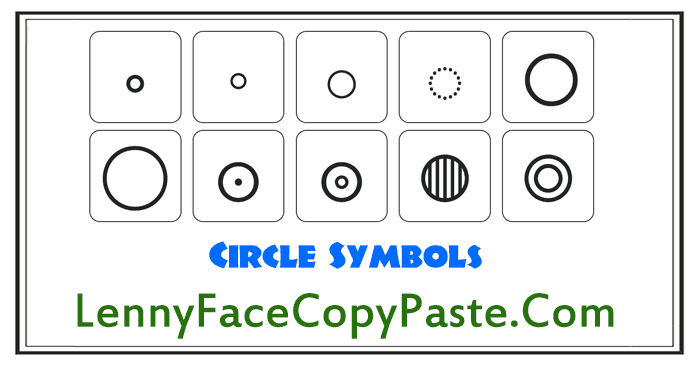 cool circle symbols