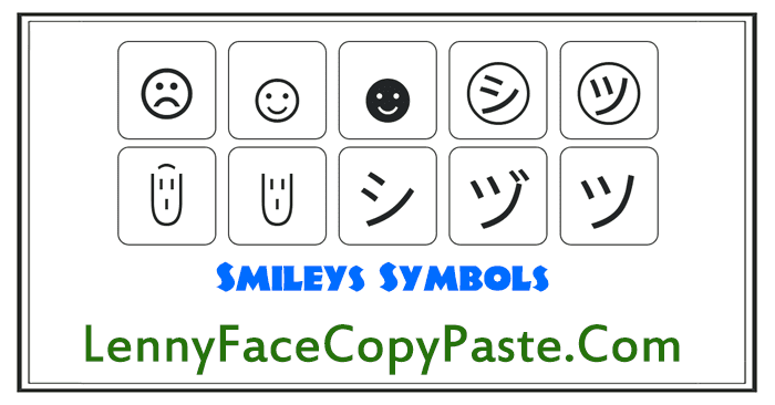 Smileys Symbols ꌇ ツ Smiley Face Alt Codes