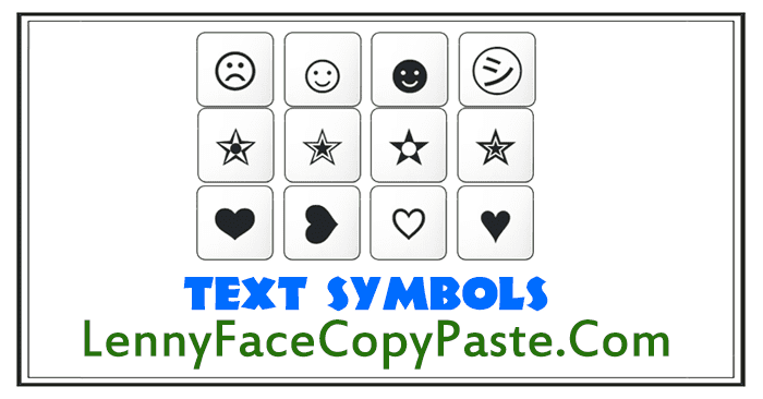 Letter Symbols Copy Paste